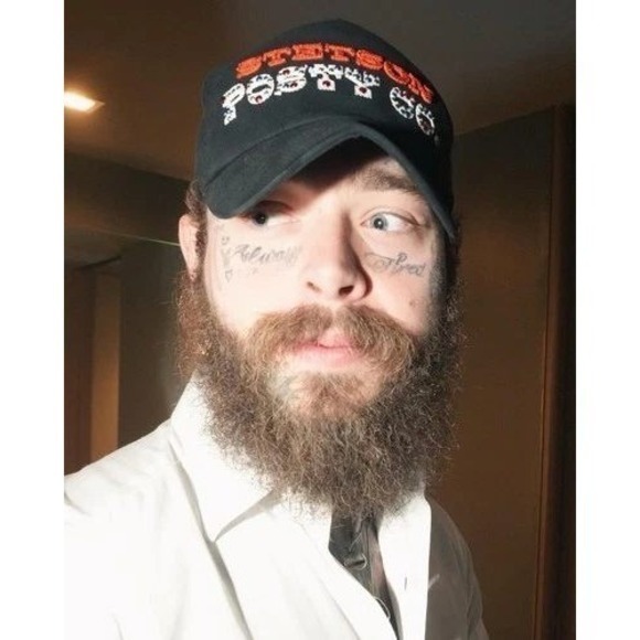 Stetson x Post Malone Black Rhinestone Trucker Hat New Snapback Cap Posty OS NWT main image 5